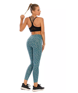 wholesale custom design and logo cheap price blue color sublimation fitness wear yoga wear for the <b>ladies</b> - Product Image 3