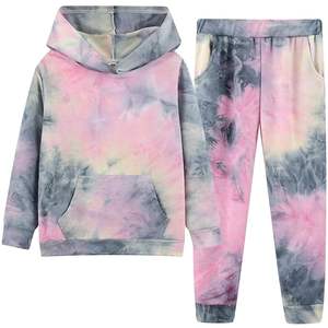 <b>Women's</b> tie-dye sport suits <b>sets</b> oversize plus size tracksuit two piece <b>set</b> tracksuit jogger heavy <b>weight</b> - Product Image 1