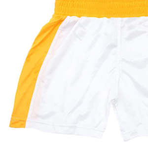 Pantalones cortos de boxeo para hombre personalizados directos de fábrica, pantalones cortos deportivos de entrenamiento de poliéster resistente de color liso con impresión de logotipo profesional - Product Image 3