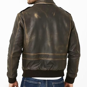 Veste en cuir pour homme à manches longues avec logo personnalisé, dernier design, prix avantageux, disponible pour un usage décontracté - Product Image 2