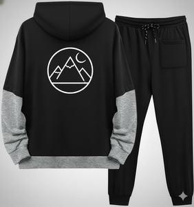 OEM ODM Conception personnalisée Survêtement solide à capuche pour hommes | Ensemble de vêtements de sport respirants antibactériens 100% coton - Product Image 2