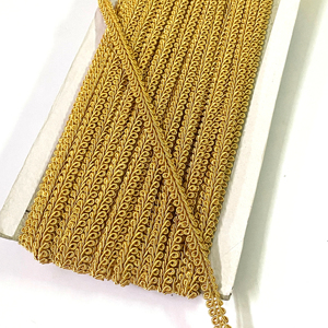 Polyester vàng và bạc thời trang cắt tỉa dệt kim sáng bóng ren cắt tỉa giao dịch trong bán buôn - Product Image 1