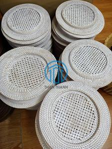 Captivatingly Unique Natural <b>Rattan</b> Chargers Plates <b>Rattan</b> <b>Placemat</b> Round for Dining Table - Product Image 5