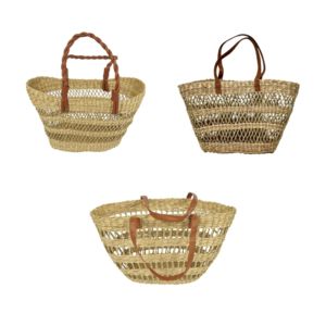 Vietrustic Handmade <b>Wicker</b> Handbags Seagrass Water Hyacinth Jute <b>Bag</b> Boho Casual Woven Purse - Product Image 1