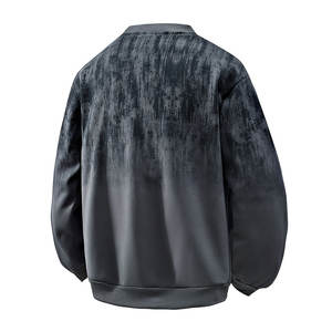 Sudadera Extra Grande de Estilo Minimalista, Corte Regular, Color Sólido, 100% Algodón, Tejido Cómodo para Invierno, Perfecta para la Moda Urbana Diaria - Product Image 2