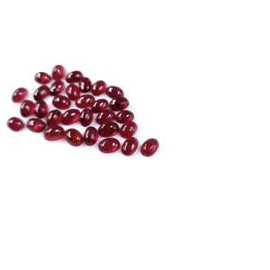 Rubis naturel de Bangkok, cabochons ovales calibrés, polis, 3x5mm et 4x6mm, taille brillant, taille coussin, taille émeraude, pierres précieuses en vrac, couleur rouge - Product Image 3