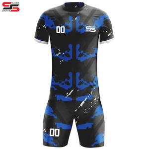 Uniformes de fútbol de manga corta unisex, ropa deportiva hecha a medida, 100% poliéster, transpirable con diseño de sublimación, estilo de conjunto - Product Image 3