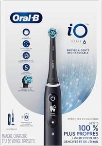 Brosse à dents électrique Oral-B iO Série 6 avec (1) tête de brosse, Noir Lava - Product Image 6