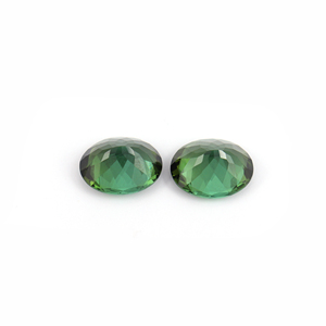 Tormalina verde naturale fatta a mano pietra preziosa allentata 8 x10mm con taglio sfaccettato di forma ovale negozio Online fornitore all'ingrosso di gioielli Ston - Product Image 2