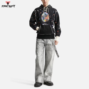 High Quality Oversized Custom Design Oversized Plain hoodies <b>men</b> <b>men's</b> hoodies Pullover Fashion Hoodies Made In Pakistan - Product Image 4