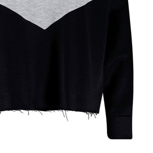 Sweatshirts à blocs de couleur pour filles Prix bas Tendance avec impression de logo personnalisée Sweatshirts tendance pour filles - Product Image 3