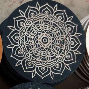 Sous-verre rond en bois de luxe vintage Style classique Meilleure qualité pour la cuisine Prix raisonnable - Product Image 4