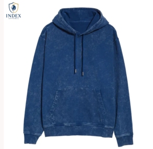 เสื้อฮู้ดโอเวอร์ไซส์ผู้ชาย INDEX APPAREL สีพื้น ผ้าฝ้ายถัก สวมใส่สบายๆ สำหรับฤดูใบไม้ร่วง มีกระเป๋า ดีไซน์เรียบง่าย แขนเสื้อปกติ - Product Image 1