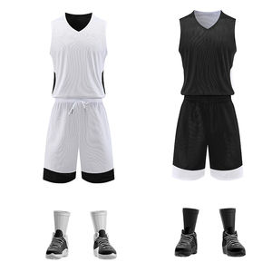 BSCI Sportswear Custom Basketball Jersey Short Set 100% Poliéster Transpirable Tallas grandes Opciones Diseñe su propio patrón personalizado - Product Image 3