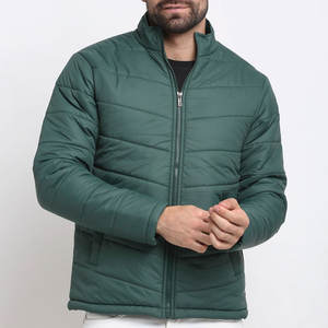 Nouvelle arrivée Veste matelassée à fermeture éclair intégrale pour hommes Coupe ajustée Marque privée Vestes matelassées pour hommes Avec votre propre logo personnalisé - Product Image 1