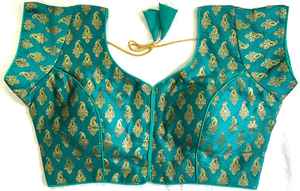 เสื้อผ้าไหมบานาราซี เสื้อเปิดด้านหน้า ไม่มีตะขอ เสื้อคอกลม - Product Image 5