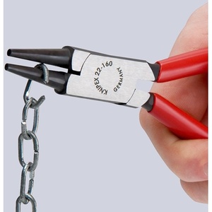 KNIPEX Polished 140mm Round-Nose Pliers with <b>Plastic</b> Coating <b>Beading</b> Supplies - Product Image 3