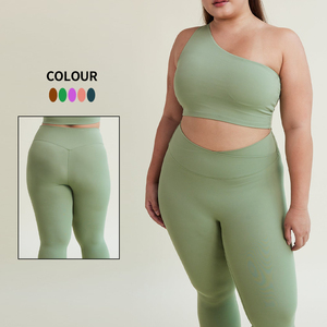 Hot Sell One Shoulder Crop Sports Bra Athleisure Ladies Fitness Wear Women <b>Sexy</b> Yoga Bra - Product Image 3