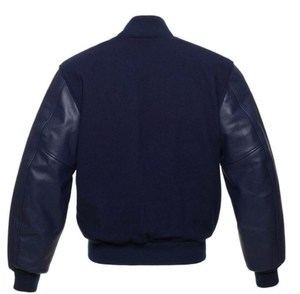 Custom Men's Wool <b>Leather</b> Varsity <b>Jacket</b> Stand Collar <b>Winter</b> Street Style with Blank Letterman CollegeBaseballjacket for men - Product Image 6