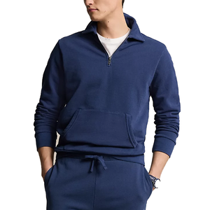 New <b>Trendy</b> Fashion High Quality Custom Sweatshirt With Cotton Material Quick Dry Breathable Quarter Zipper men's <b>hoodies</b> - Product Image 2