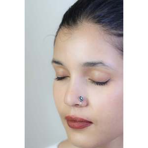 Pendientes de Plata 925 con Clip, Diseño Nazakat con Turquesa, Joyería de Moda - Product Image 3