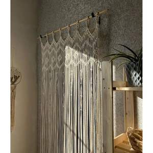Handmade Bohemian <b>Macrame</b> Wall <b>Curtain</b> Beautiful High Quality Cotton Fabric Hanging for Bedroom Wall Decor Featuring Beautiful - Product Image 1