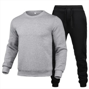 Private Label Men <b>Plain</b> <b>Tracksuit</b> Jogging Jogger Suit Set Custom Blank <b>Tracksuit</b> Sweatsuit With Logo Men 2 Two Piece Pants Set - Product Image 2