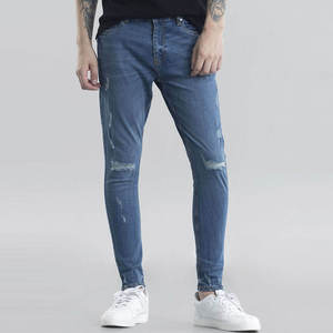 กางเกงยีนส์ผู้ชายผ้าแห้งเร็วดีไซน์ใหม่ไซส์ปกติ - Product Image 1