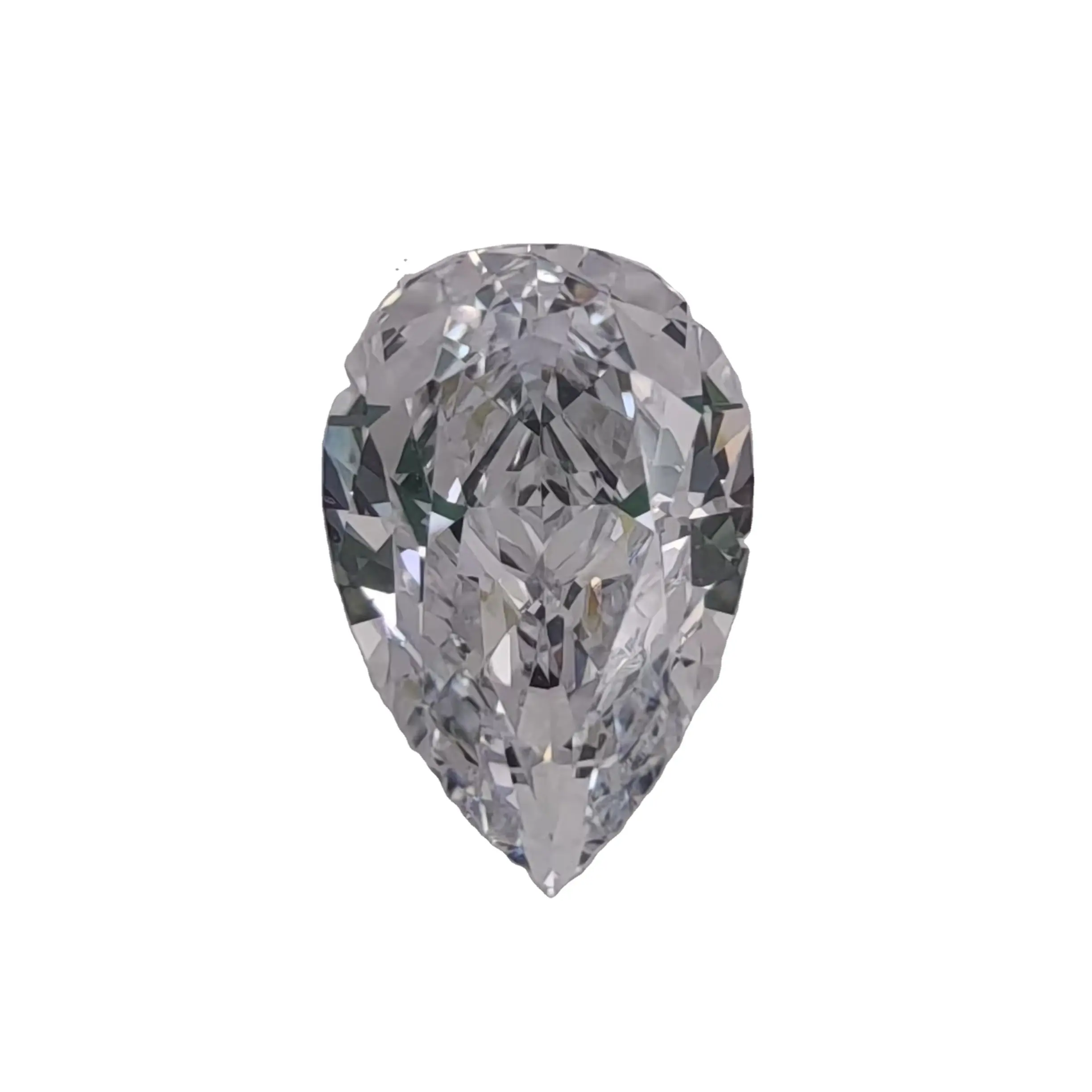 Lab created white loose gem moissanite pear shape for jewelry making gemstone D color VVS1 clarity