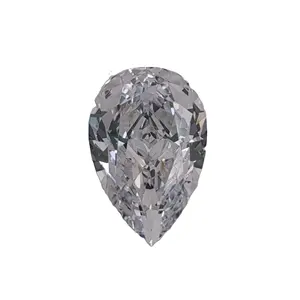 Lab Created White Loose Gem Moissanite Pear Shape For Jewelry Making Gemstone D Color VVS1 Clarity