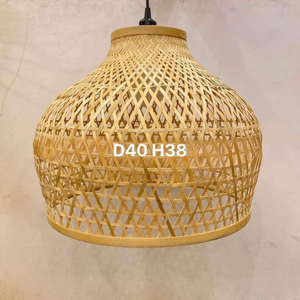 Antique Traditional Bamboo Rattan <b>Lampshade</b> Good Quality with European French Chinese & Home Decor Round Pattern Rustic Modern - Product Image 5
