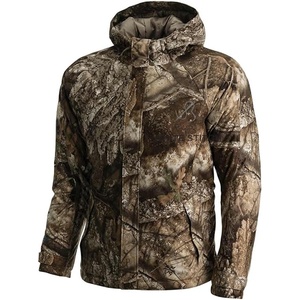 Vêtements d'extérieur avec veste en polyester imprimée, utilisée pour la chasse, logo personnalisé, veste de camouflage d'hiver pour homme, chauffée et chaude - Product Image 1