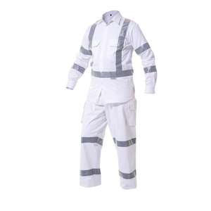 Proveedor del fabricante Ropa de trabajo de invierno Traje Camisa ignífuga Pantalón con rayas reflectantes Logotipo frontal Uniforme de protección de seguridad - Product Image 5