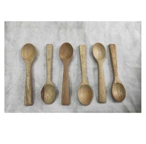 Cuchara de madera de acacia para azúcar, minicuchara de madera de acacia personalizada de fábrica para té, exfoliante de azúcar, especias, precio al por mayor - Product Image 3