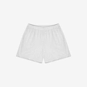 Shorts de sport personnalisés pour hommes en maille respirante, séchage rapide, écologiques, taille mi-haute élastique, avec logo décoratif sur le devant - Product Image 1