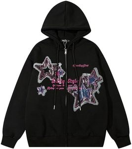 เสื้อฮู้ดลายกราฟิก วินเทจ มีเชือกผูก แขนยาว สไตล์สตรีทแวร์ มีกระเป๋า - Product Image 3