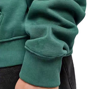 Sudadera con cremallera personalizada en blanco 100% algodón precio al por mayor 450gsm hombro caído envío rápido sudaderas con capucha pesadas venta de ropa - Product Image 4