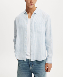 Chemise pour homme 100% lin français, outillage extérieur, manches longues, unie, multicolores, coupe ajustée, vente en gros, directement de l'usine au Bangladesh - Product Image 4