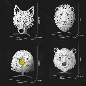 <span class=keywords><strong>Puzzle</strong></span> <span class=keywords><strong>mécanique</strong></span> en <span class=keywords><strong>métal</strong></span> <span class=keywords><strong>3D</strong></span>, tête d'aigle miniature, en acier inoxydable, jouet artisanal, blocs de construction pour enfant - Product Image 2