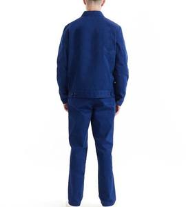 Haute qualité hommes décontracté mode fermeture éclair lourd 100% coton sergé conception de Logo personnalisé décontracté vêtements de travail toile Denim veste - Product Image 6