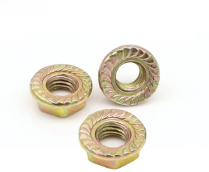 Nhà máy trực tiếp <span class=keywords><strong>Hex</strong></span> carbon thép vàng kẽm mạ tay trái răng cưa mặt bích <span class=keywords><strong>Nut</strong></span> tất cả các kích cỡ inch hỗ trợ tùy chỉnh - Product Image 3