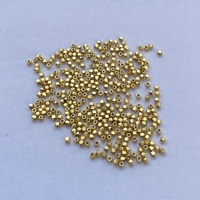 14k 18k or massif 1.5mm 2mm pépites à facettes perles fines faites à la main résultats de bijoux or perle résultats entretoises grand trou bricolage entretoise