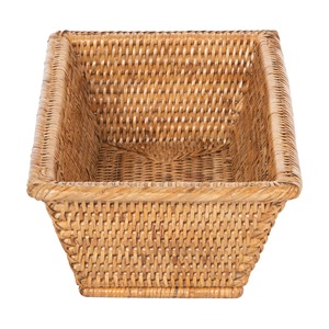 Cesta rectangular de ratán con base biselada, cesta de almacenamiento hecha a mano, venta al por mayor, ecológica, hecha en Vietnam - Product Image 4