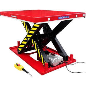 โต๊ะยกไฟฟ้าแบบกรรไกร รับน้ำหนัก 1000 กก. สำหรับงานหนัก ทำจากเหล็กกล้าคาร์บอน พร้อมรีโมทคอนโทรล ยกสูงได้สูงสุด 10 เมตร - Product Image 3