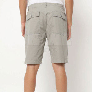 Best Selling High Quality 100% Cotton Cargo Shorts for Men Casual Style Breathable Hot Sale Solid Pattern Cargo Shorts - Product Image 3