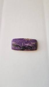 พลอยคาโบชอง Charoite 100% พลอยเจียระไนแบบเรียบธรรมชาติที่สวยงามรูปทรงสี่เหลี่ยมผืนผ้าที่ดีที่สุดสำหรับการทำเครื่องประดับ - Product Image 3
