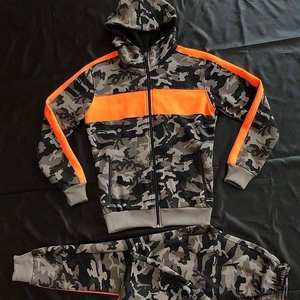 Conjunto de sudaderas con capucha y pantalones de chándal estampados de algodón 100% de alta calidad, ropa de calle, chándales, estiramiento ecológico en cuatro direcciones para hombres - Product Image 5