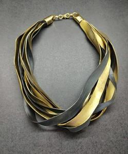 Vintage Bohême À La Main Pendentif Collier Long Gland Résine Perles En Cuir Top Conception Naturel Placage Couleur pour La Fête De Mariage - Product Image 3