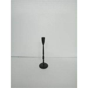 Wholesale Retro Forged Iron Candle Holder <b>Tall</b> Black Taper <b>Candlestick</b> Stand Durable Metal Pillar Base for Hotel and Restaurant - Product Image 1