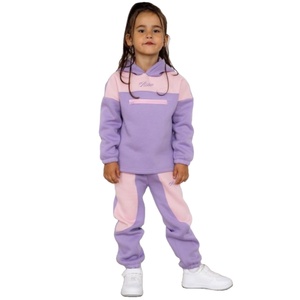 Custom logo Cotton Elastic Waist Wholesale Kids Sweat Suit New Fashion Tracksuits for Kids 2022 Best Selling Tracksuits - Product Image 2